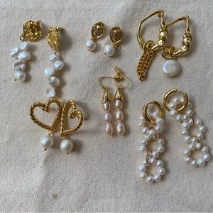 Pearls (fresh water pearls) 18k gold plated stainless